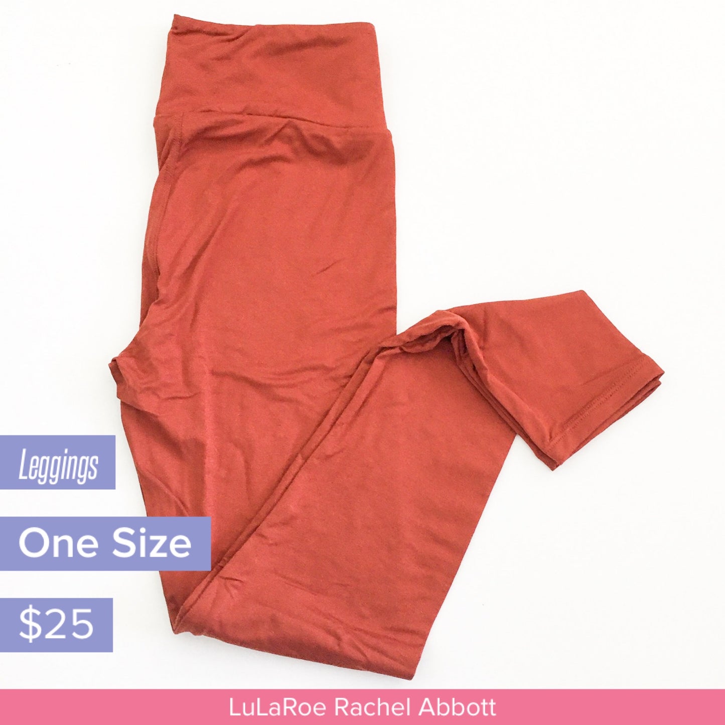 Solid Leggings: Solid Tawny Rust Brown Brushed DTY