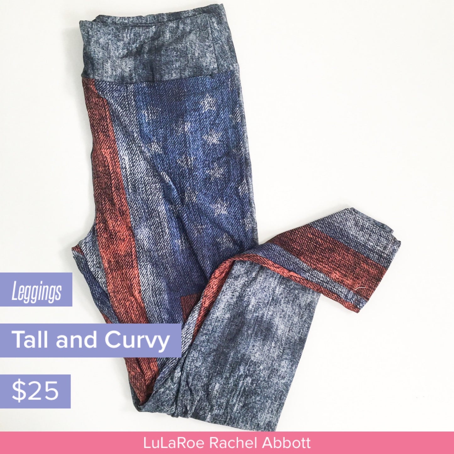 Americana - United & Strong Leggings Faded Flag