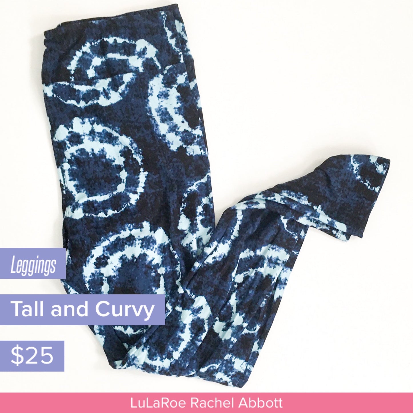 Americana - United & Strong Leggings Blue Tie Dye