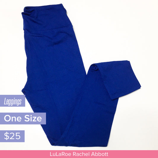 Solid Leggings: Solid Cobalt Blue