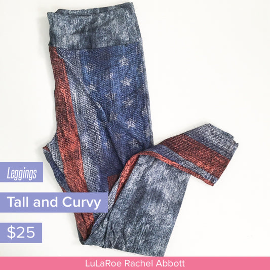Americana - United & Strong Leggings Faded Flag